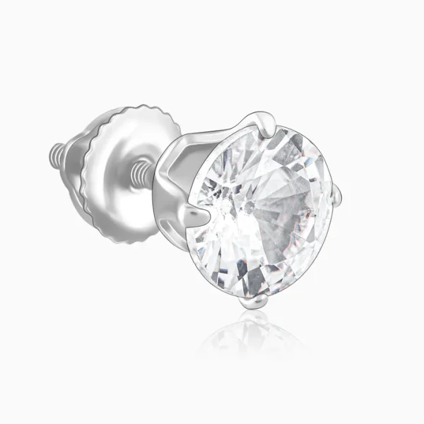 Zircon Stoned Silver Studs - Image 3