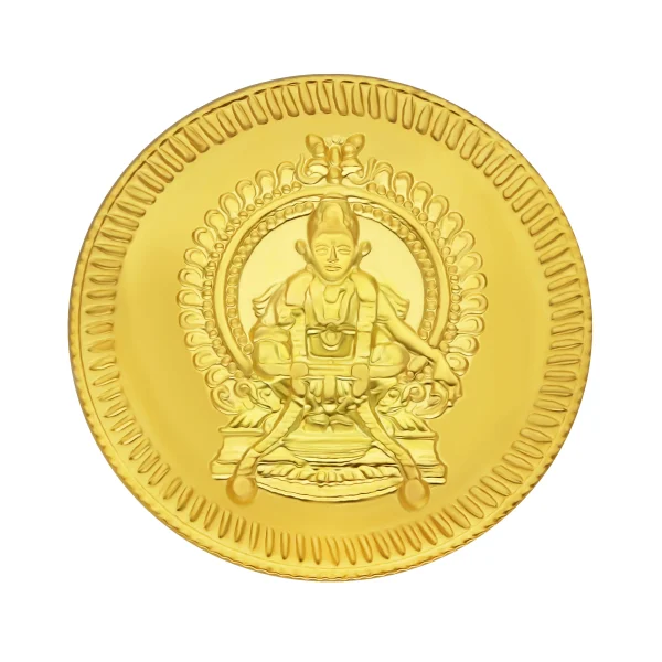 4 gm Lord Ayyappa 22 KT (916) Gold Coin