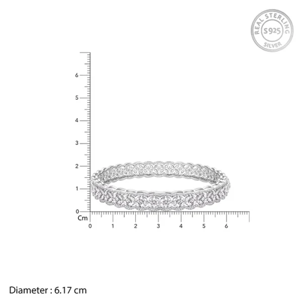 Silver Glinting Treasure Bangle - Image 2