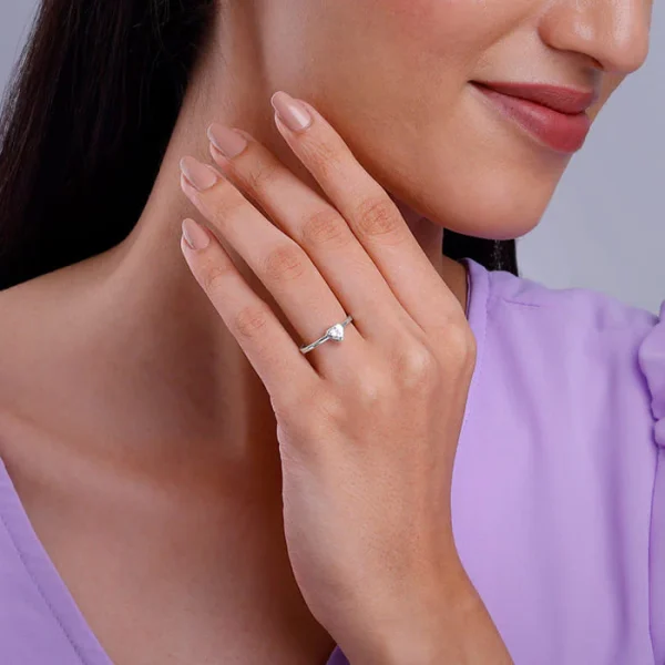 Silver Passionate Love Ring - Image 4
