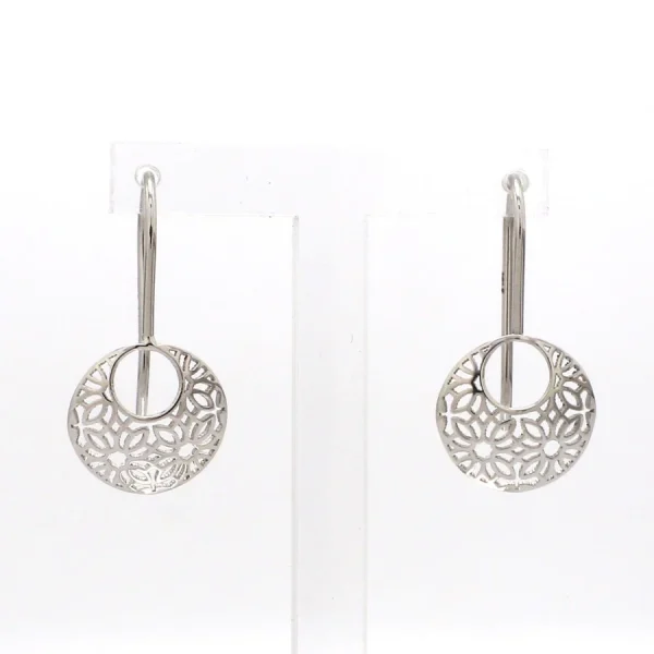 Designer Filigree Platinum Earrings for Women JL PT E 200
