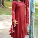 red churidar